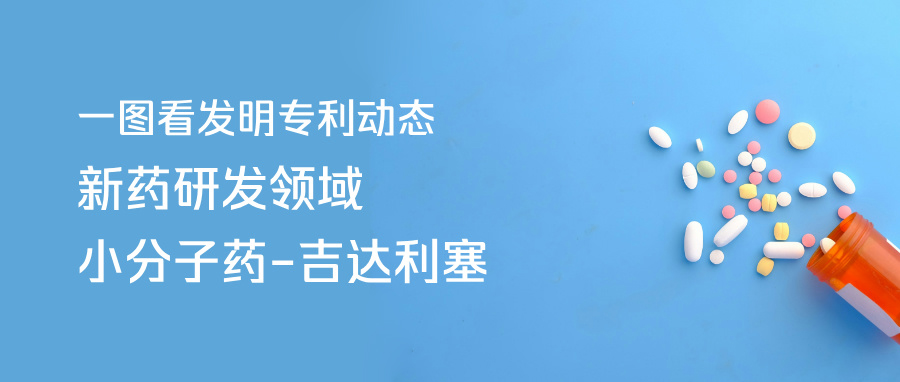  一圖看發(fā)明專利動態(tài)｜新藥研發(fā)領(lǐng)域——小分子藥-吉達(dá)利塞